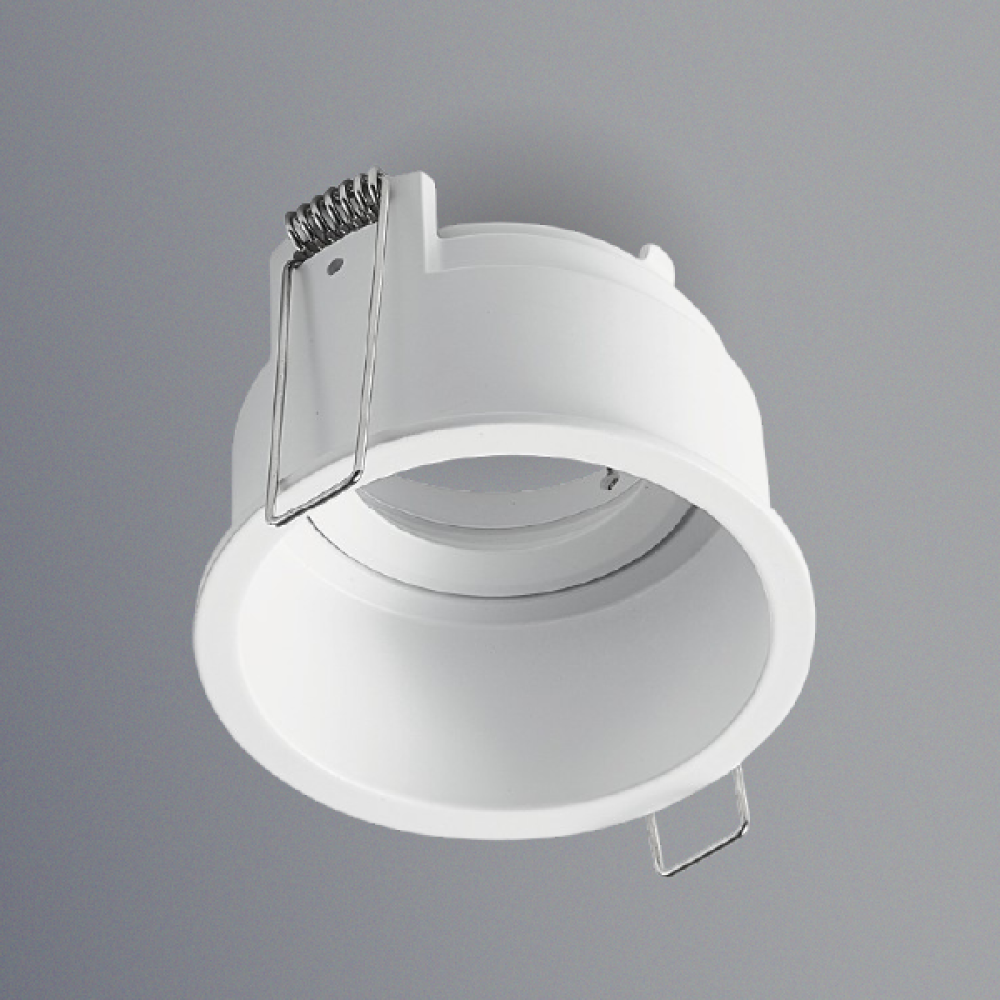 اطار كينويل 7سم مانع للتوهج ألومنيوم متحرك ابيض