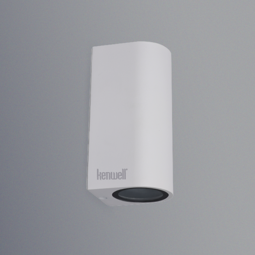 إطار مصباح جداري KENWELL / مزدوج - أبيض