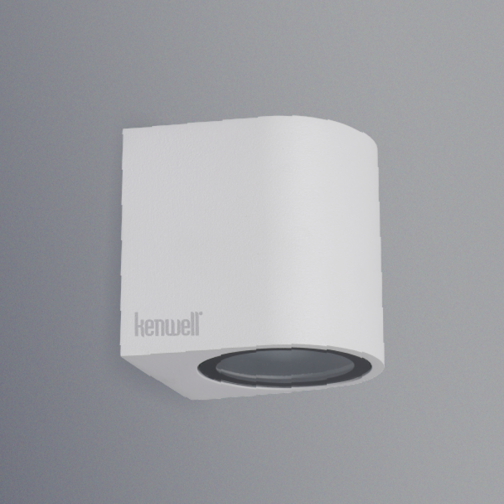 إطار مصباح جداري KENWELL / مفرد - أبيض