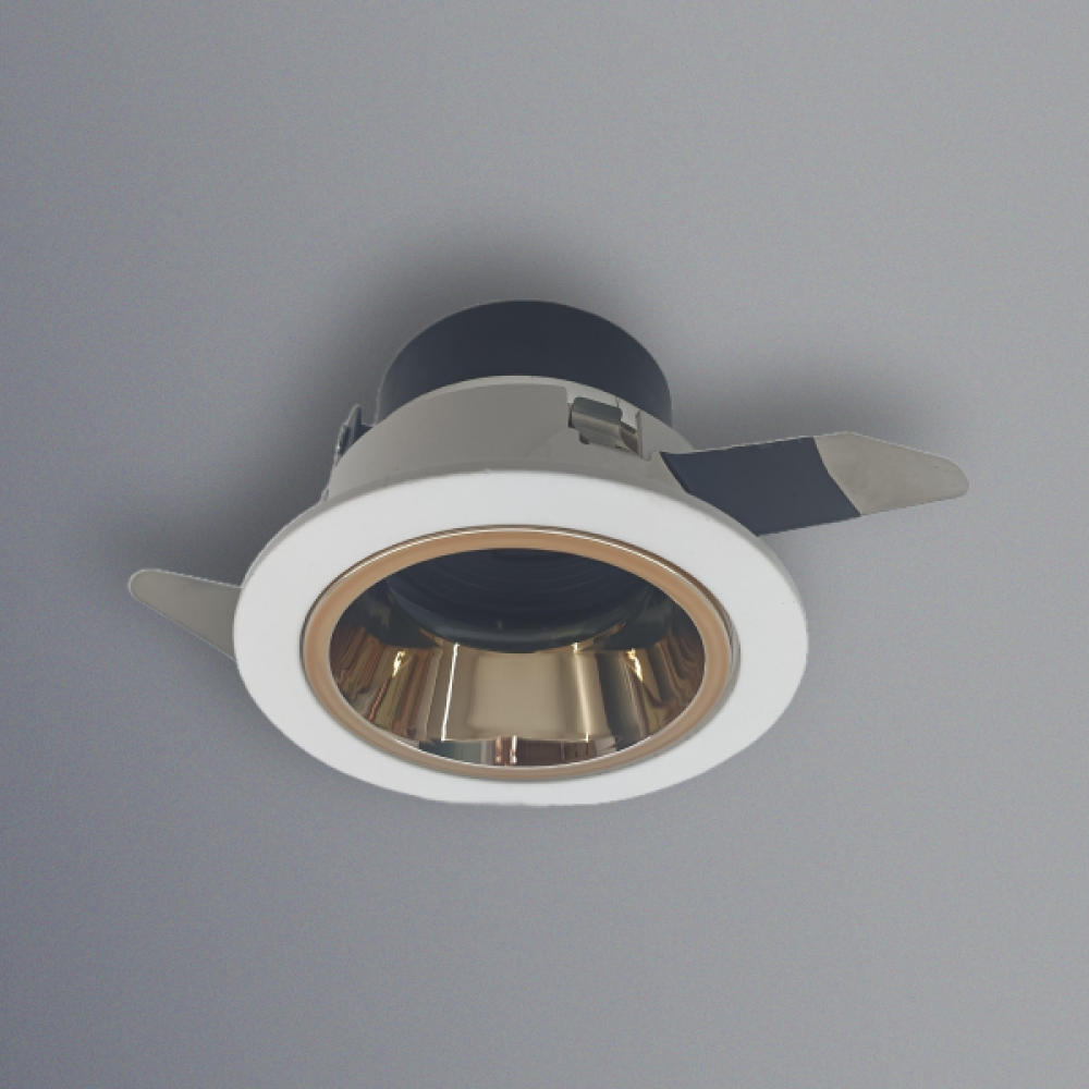 إطار إنارة سقف غاطسة LUMO - أبيض + ذهبي وردي