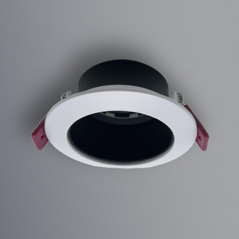 إطارلومو 7 سم ألومنيوم مانع التوهج ابيض + أسود