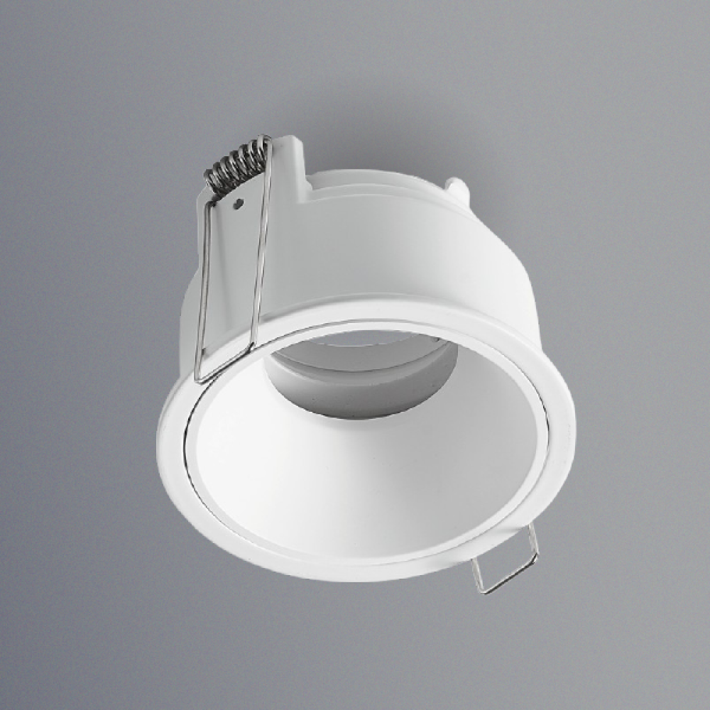 اطار كينويل 7سم مانع للتوهج ألومنيوم ثابت ابيض