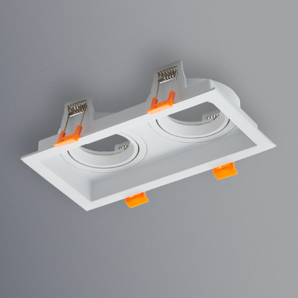 اطار كينويل سم مانع للتوهج ألومنيوم متحرك ابيض