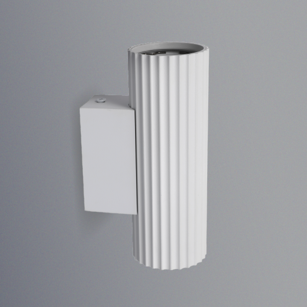 إطار مصباح جداري KENWELL / مزدوج - أبيض