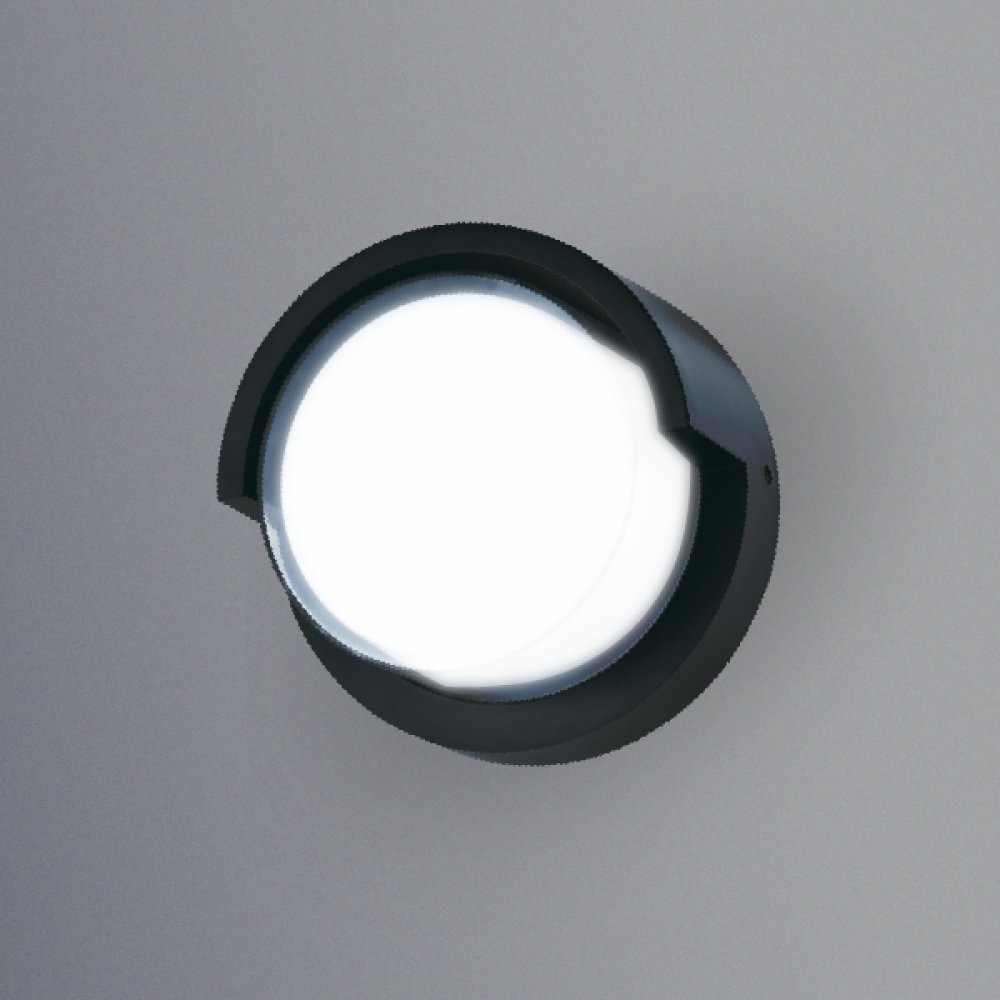 إنارة خارجية LUMO مستديرة 10W 3000K أسود