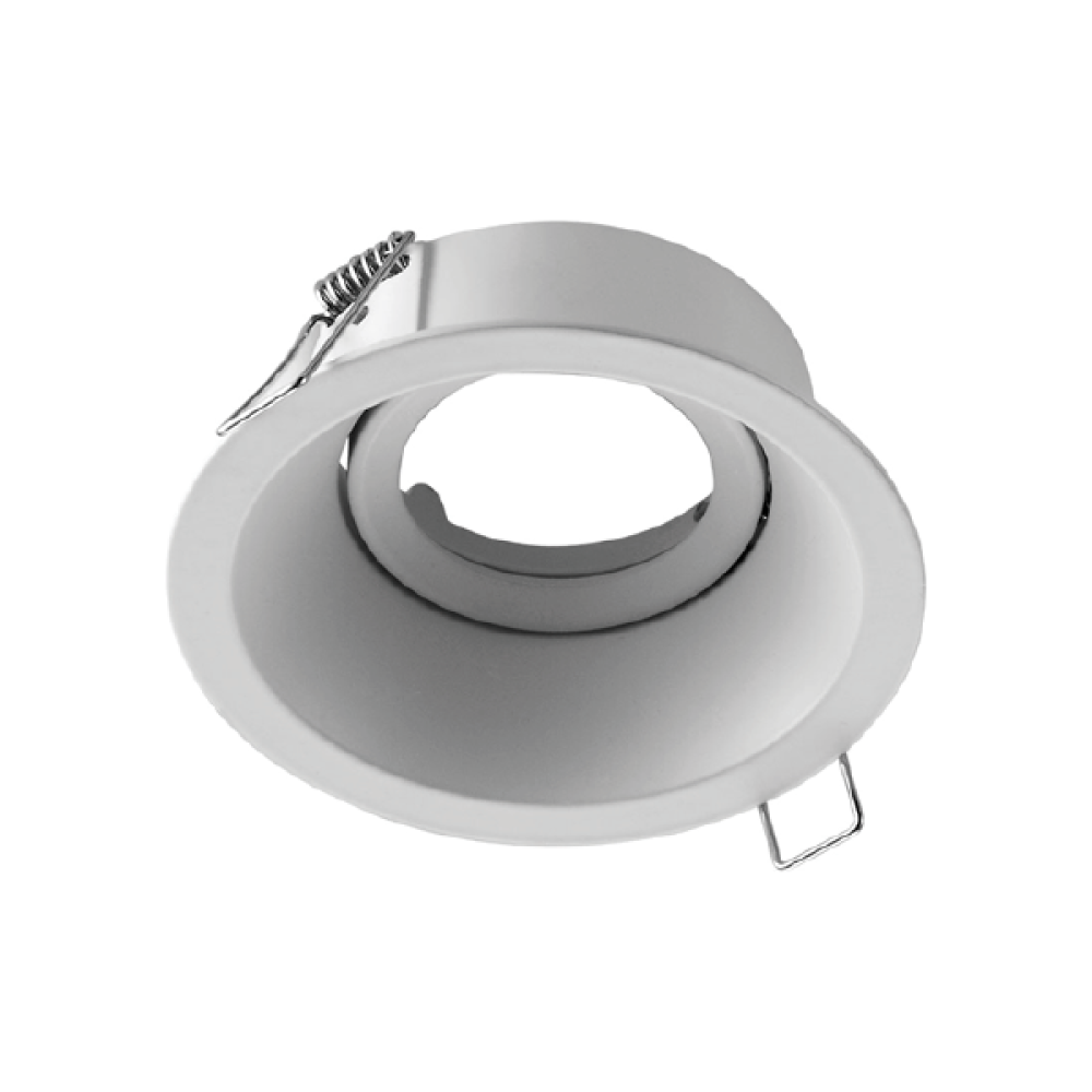 اطار كينويل 7سم مانع للتوهج ألومنيوم ثابت ابيض