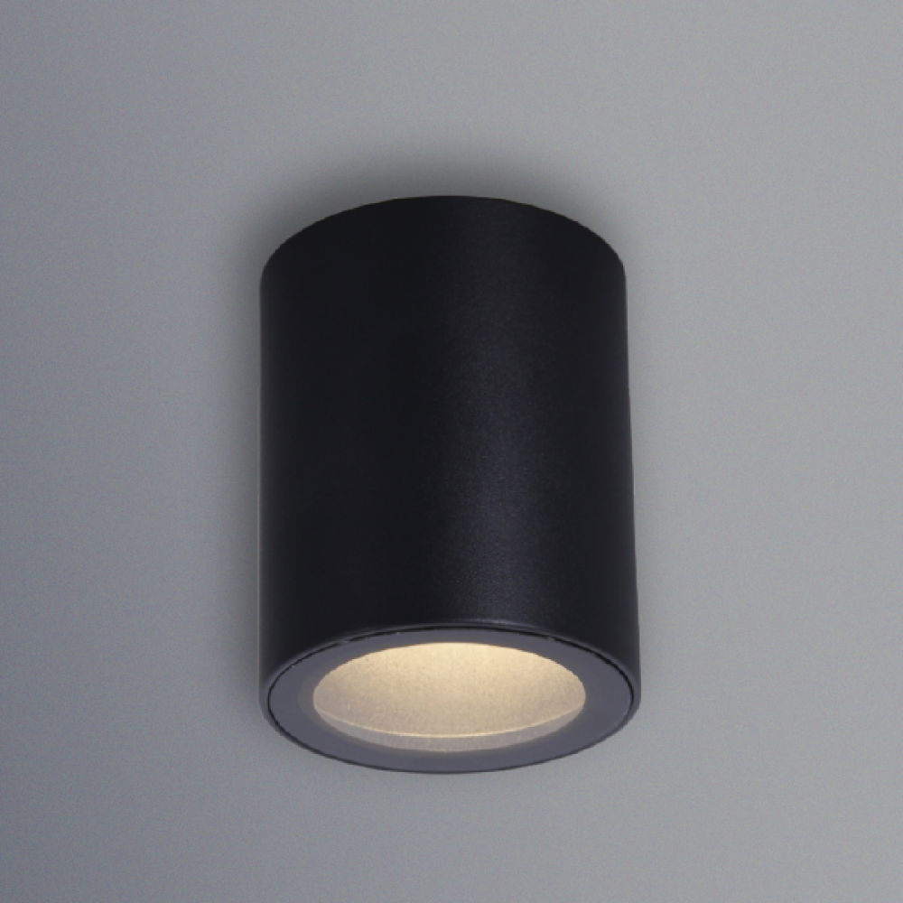 اطار كينويل سقفي لطش ألومنيوم اسود GU10